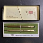 Vintage Cross 12k Gold Filled Pen And Pencil Set In Original Box