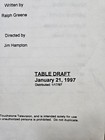 Original Wb Smart Guy The Code Ep  2 Tv Sitcom Table Draft Script Signed By Cast