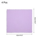 4pcs Cloth Napkin 16 5x16 5 Inch Cotton Linen Napkin With Fringe Light Purple