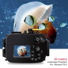 Seafrogs Underwater 60m 195ft Waterproof Housing Case For Olympus Tg-5 Tg5 Black