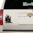 Skull Pirate Ship Decal Sticker For Macbook Laptop Car Window Helmet Wall Decor