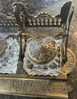 Antique 19th C  Bradley   Hubbard Victorian Cast Iron Inkwell B h Read