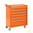 Rolling Tool Chest 6-drawer Steel Tool Box W  Lock Mobile Tool Storage Cabinet