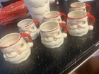 Rare Holt Howard Vintage Christmas Winking Santa Pitcher And 6 Mugs Set 1959 