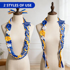 50   Graduation Lei 2026 Double Braided Ribbon Lei With 4 Satin Flowers  2026 Gr