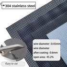 Stainless Steel Mesh Screen  4 Pack 14 Mesh Hard 304 Pvc Coated Stainless Steel 