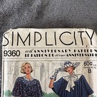 Simplicity Pattern 9360 Sz 14-20 Misses Petite Midi Town Dress Vintage 1980s