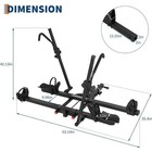 2-bike Rack Hitch 200lbs Heavy Duty Bike Carrier Fits 2 -5  Fat Tires Car Truck