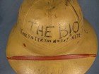 Vintage Us Pith Safari Hat  Helmet With Bar  Advertising Rough