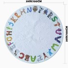 Mishareal 3 4  Round Abc Kids Play Rug - Soft Crawling Mat  Non Slip Alphabet