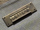 Vintage Solid Brass    letters    Door Mail Slot 