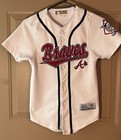 Mlb Atlanta Braves Youth Jersey White Small 6-7 Baseball
