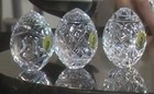 Waterford Crystal Mixed Pattern Easter Egg Sculptures - Set Of 3 Eggs -  1050389