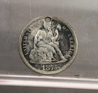 1875 Seated Liberty Silver Dime   Love Token   Z e  Moore