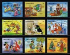 Anguilla  Scott   596-605  Full Mnh Set - Year 1984 Disney Christmas England