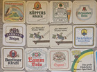 Vintage German Swiss Beer Paper Cardboard Coasters Lot Of 48 Assorted Pub Bar