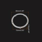 4pack 3 5  Rotating Swivel Stand With Steel Ball Lazy Susan 0 06x2 83  White