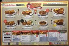 2 Waffle House Menus  12  70th Anniversary Used 17   x11    Good Condition