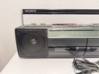 Vintage Sony Sound Rider Boombox Dual Cassette Am fm Radio Cfs- W301  tested 