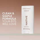 Native Deodorant Coconut Vanilla 2 65oz Aluminum Free 72hr Odor Control Natural