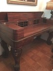 Gorgeous Antique Office Stationary Desk Table Sturdy Wood Made From Grand Piano