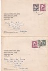 East Africa Kut 1954 Stamp Set - Qeii - On 6 Covers - To   1 Sg 167 To 180