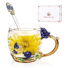 Gifts For Women  Exquisite Tea Cup  Best Birthday Gift 12 Ounces  Cup-blue-s