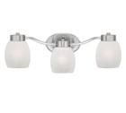 Westinghouse 63411 Karah 3-light Vanity Wall Fixture Brushed Nickel