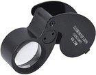40x Magnification Loupe Jewelry Magnifier Folding Glass Lens   Full Metal