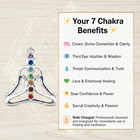 Reiki Charged 7 Chakra Healing Crystal Set   Pendant Necklace Meditation Energy