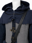 Medieval Hooded Ranger Cloak Tunic Costume Larp Viking Renaissance Outfit Set