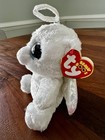 Rare Ty Beanie Boos Boo 2014 - Halo The Angel Bear Plush Soft Toy 6  - Retired