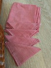 Vintage Madeline Tea Set By Schylling  Wicker Picnic Basket Red Gingham Design