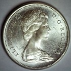 1867-1967 Canada Silver Dollar Elizabeth Ii