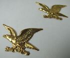 Eagles Old Brass Decorative Ornamental Hardware Adornments Detailed Figural Pair