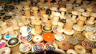 Empty Wood Wooden Spools Sewing Crafts Lot Of 235 Variety 3 4  To 2  Size