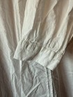 Vtg Cotton Victorian Nightgown White Long-sleeved Nightdress Cottagecore Xl