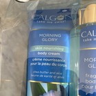 Calgon Morning Glory Bath Accessories Set Blue Ultra Moisturizing Shea Aloe