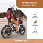 Electric Bike For Adults Retro 1000w Cowboy Style 20 In Fat Tire Comfort E-bikes