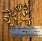   4 X 3 8    Wood Screws Antique Slotted Oval Head Brass Usa Made 20 Pk Free Ship