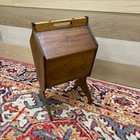 Sewing Notion Box Stand Caddy Primitive Antique Vintage Priscilla Style Storage