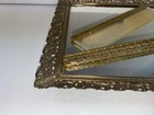 Antique  Vintage Apollo Ormolu Vanity Set hollywood Regency  Filigree 3 Pieces