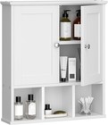 Bathroom Wall Cabinet With Door  Storage Organizer Over The Toilet Medicine     