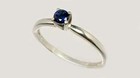 Antique Gemstone 19th Century   ct Sapphire Gemstone In Sterling Silver Ring