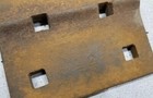 Railroad Tie Plate  Extruded Steel Piece From Late 1800 s  Vintage Railroadiana