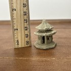 Vintage Miniature Chinese Ceramic Clay 1 5  Tall Pagoda Tower Building