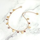 Fashion Women Anklet Retro Love Heart Beaded Tassel Ankle Chain Barefoot 0584