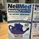 Neilmed Nasaflo Neti Pot Sinus Relief With 50 Premixed Packets  expires 05 29 