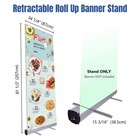 Instahibit 33 x79  Retractable Roll Up Banner Stand Pop Up Trade Show Display