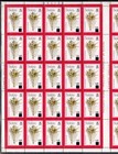 1981 Belize Sc 422 sg 621 - 10c Local Surcharge On 15c Shell Full Sheet Mint Nh